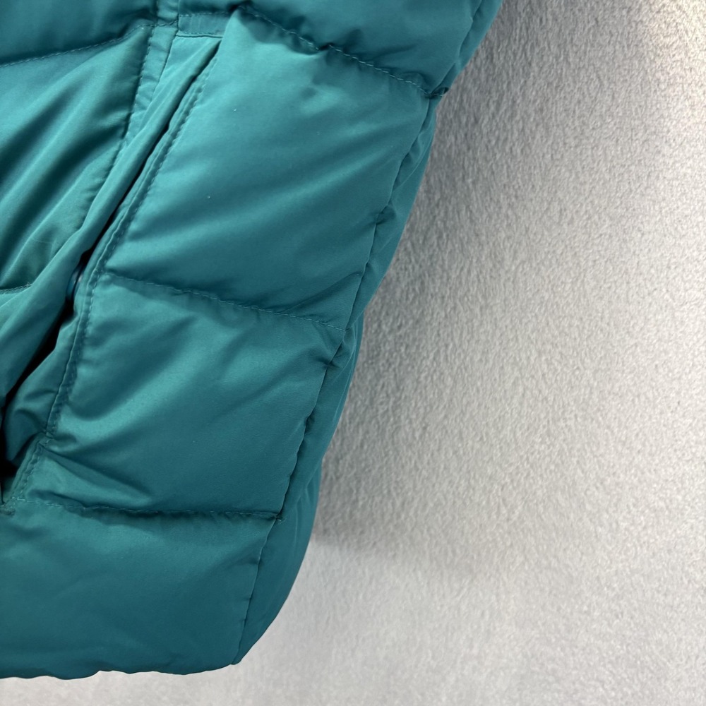 Lands' End Quilted‎ Down Puffer Vest Womens Small Teal Blue Insulated Zip Up - Picture 13 of 16